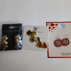 Earrings set of 3 cards